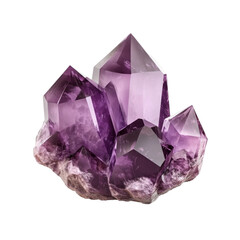 Amethyst cluster geode crystals purple mineral rock formation