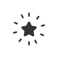 Shining star icon. Success symbol modern, simple, vector, icon for website design, mobile app, ui. Vector Illustration