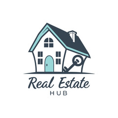 real estate logo design vector 