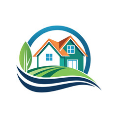 real estate logo design vector 