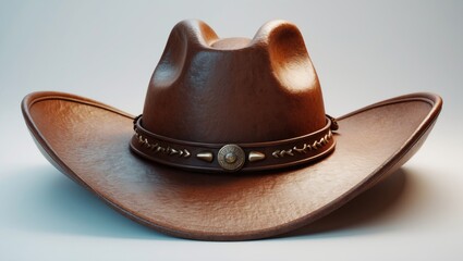 Background featuring a brown cowboy hat.