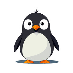 Cute penguin vector graphic and illustration