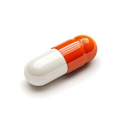 Analgesic Pill for Pain Relief isolated on white background