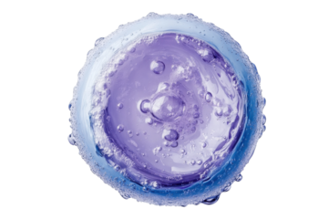 Lavender hued liquid sphere with bubbles abstract art tranquil beauty serene image calming visual