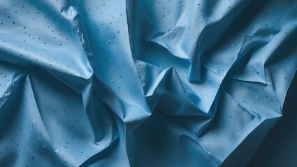 Texture of crumpled dotted paper in a background sheet