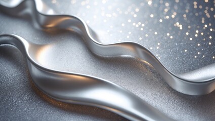 Background with abstract silver metal white glitter texture and space. Twinkling star effect evoking the universe, night sky, and outer space. Grainy, rough surface with rusty details.