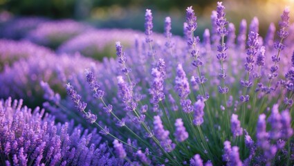 The flourishing lavender plants around Sault