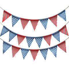 4th july american flag bunting