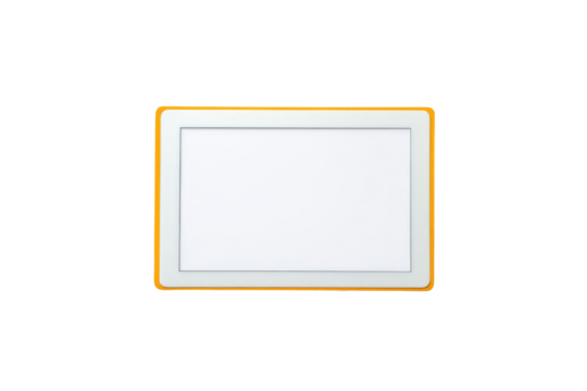 Empty digital tablet display
