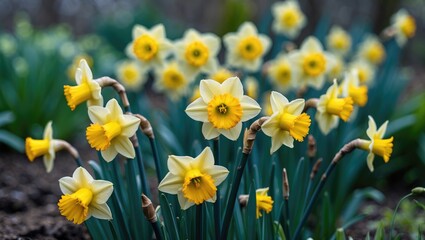 A patch of cheerful yellow blossoms
