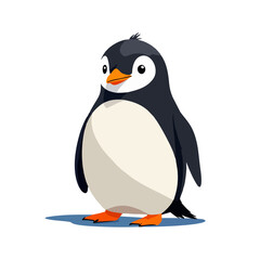 Cute penguin vector graphic and illustration