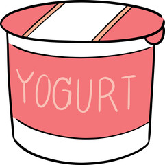 Illustration of yogurt
