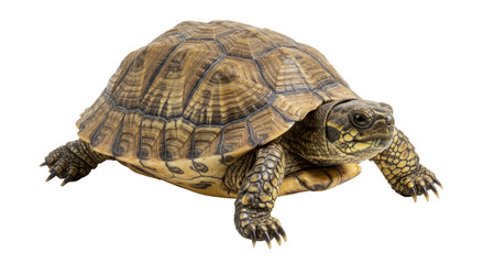 Naklejka premium Isolated Box Turtle Wildlife Reptile Detailed