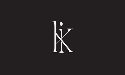KI, IK, K , I , Abstract Letters Logo Monogram	