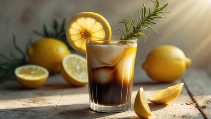 Chilled Coffee with Lemon Juice