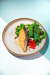 Fresh fish with a side dish for you