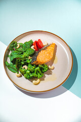 Fresh fish with a side dish for you