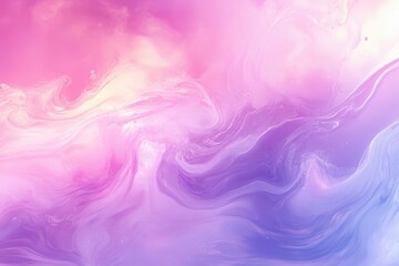 Obraz premium Pastel Pink Purple Blue Swirling Liquid Background