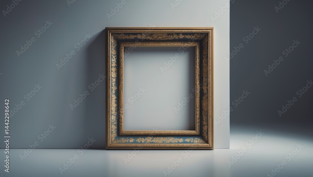 Poster frame for images with empty area for text
