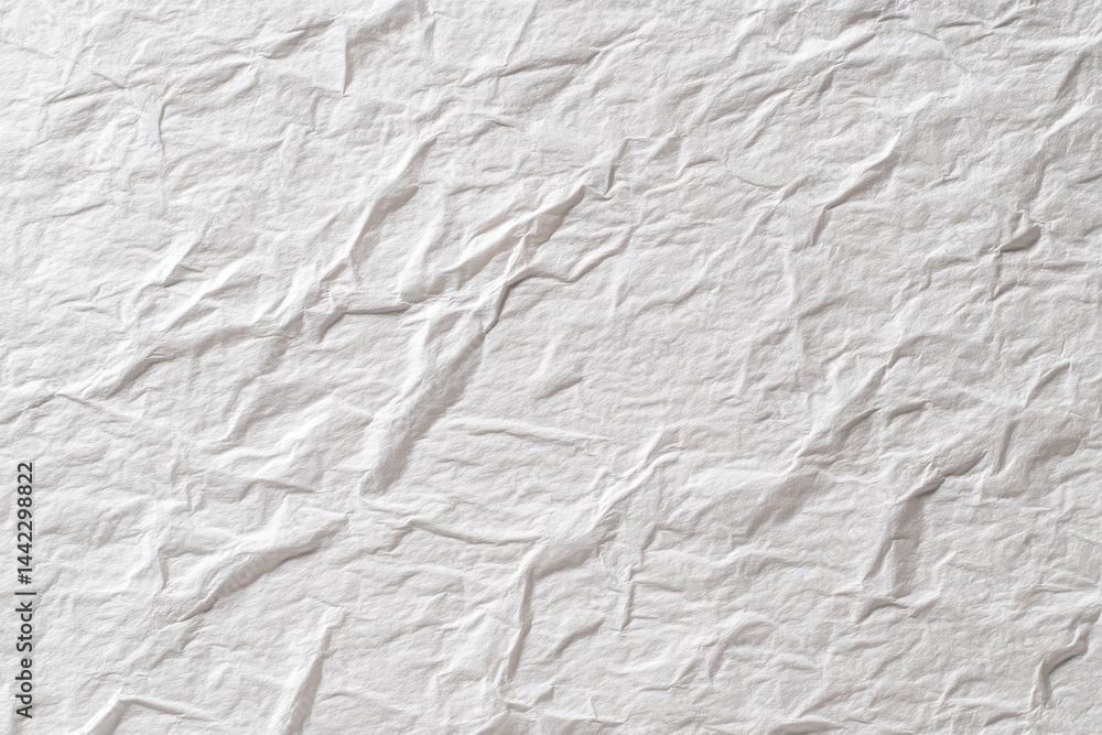 Poster an abstract designer's background is created using crumpled white paper as the primary element