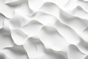 Fototapeta premium Abstract curves in white create a dynamic interplay of light and shadow, suggesting movement and flow in a minimalist composition.