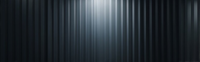 Obraz premium The surface of black corrugated metal or galvanized steel in panoramic view