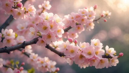 Obraz premium Branch with flowers