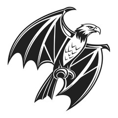 Obraz premium eagle tattoo vector