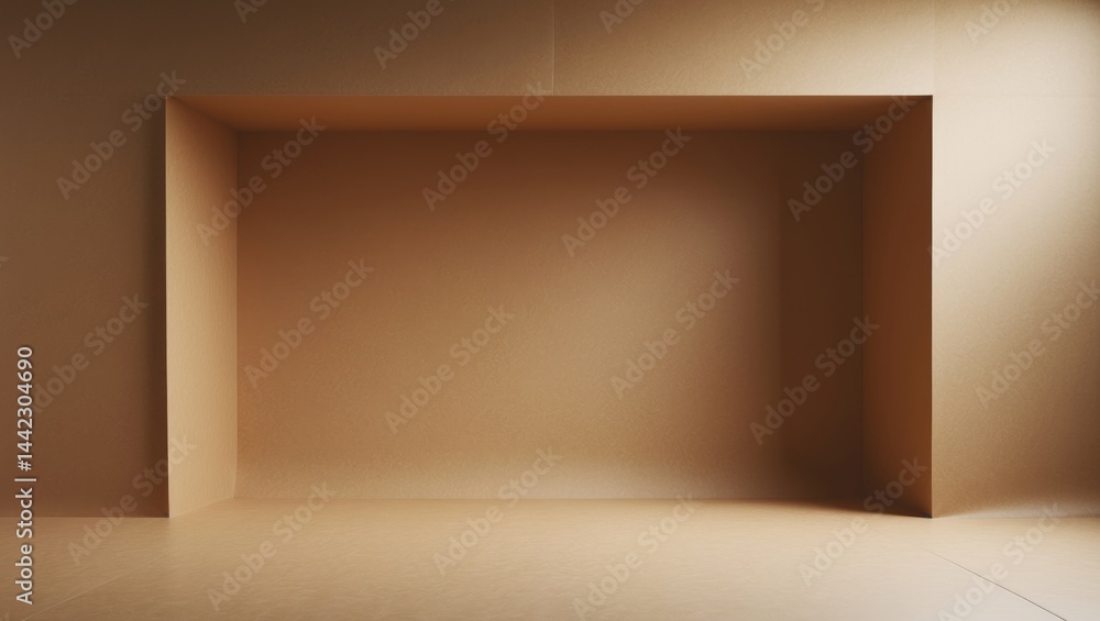 Poster vintage-style pattern of kraft paper on a cardboard sheet texture background.