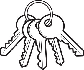 Key Vector Bundle for Lock and Security Concepts