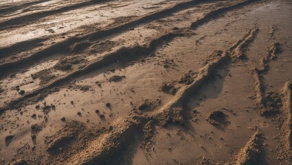 Wet beach sand intended for background purposes