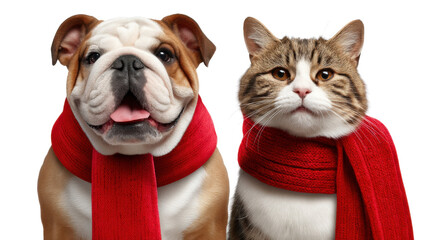 french bulldog puppy and cat
