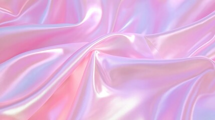 Obraz premium Smooth silk texture, soft pink gradient, minimal abstract background, metallic sheen, dark edges, studio lighting, 4k, seamless, no object, no pattern