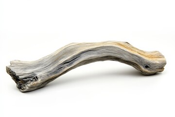 Fototapeta premium A sculpted piece of weathered wood, exhibiting a graceful arch.