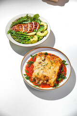 Fresh fish with a side dish for you