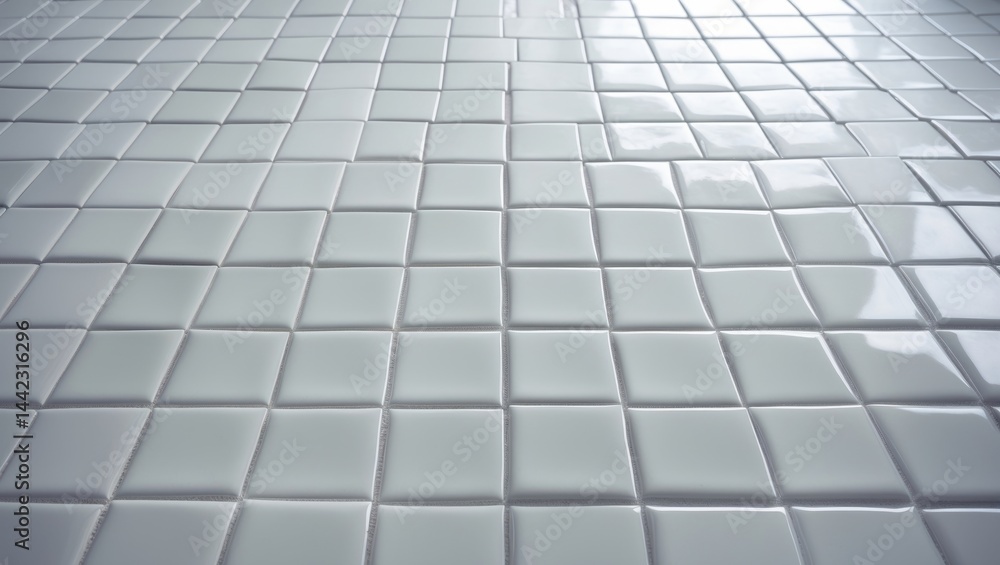 Poster floor tile pattern used uniformly as the background