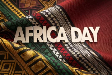 Fotobehang  Celebrating Africa Day with Vibrant African Patterns, Explore the Significance of Africa Day Celebrations, Discover Colorful African Textiles and Designs for Africa Day. © Md Hanif