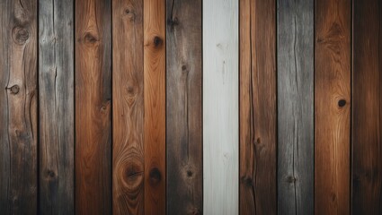 Fototapeta premium Background with isolated brown texture. Variety of wood planks designed for web page decoration, book covers, floor and wall tiles, backgrounds, interiors, office and school boards, and billboards.