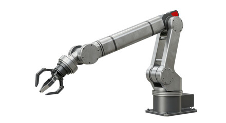 Isolated Robotic Arm Industrial Automation