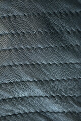 black leather texture close-up, seams on leather jacket as background, black natural leather as background, black leather stitching	
