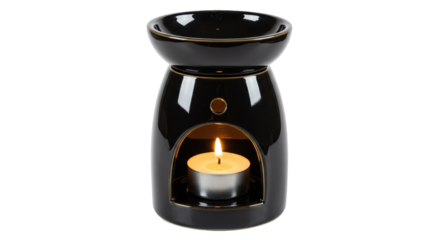 Isolated Aromatherapy Diffuser with Burning Candle