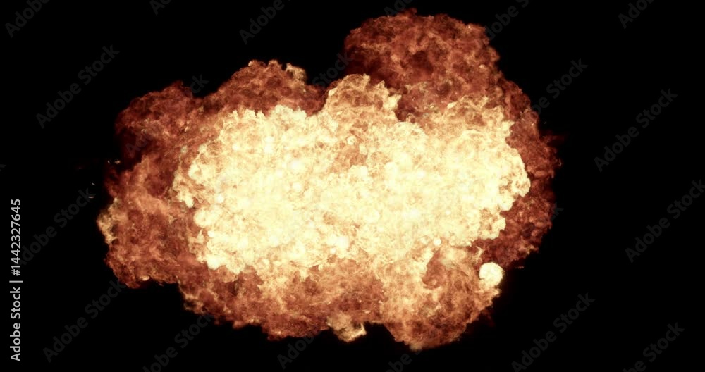 Poster intense flames rising from the center of the video towards the center. visual effects element.
