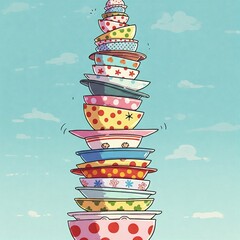 vector illustration of plates