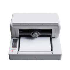 Dot matrix printer, ultra realistic uhd photo, on transparent background