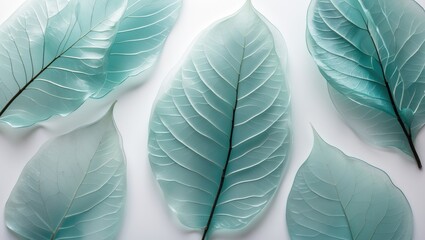 Obraz premium Leaves set apart on a background