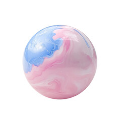 Obraz premium Pink and blue marble sphere abstract art design