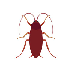 cockroach bug pest vector symbol sign icon illustration emoji insect