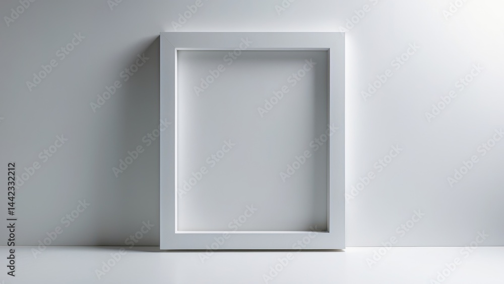 Poster wood frame and photo frame displayed on a plain background. features a clipping path