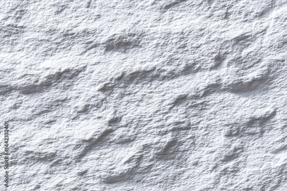 Poster a modern grey paint finish with a limestone texture forms the background in white light, complemente