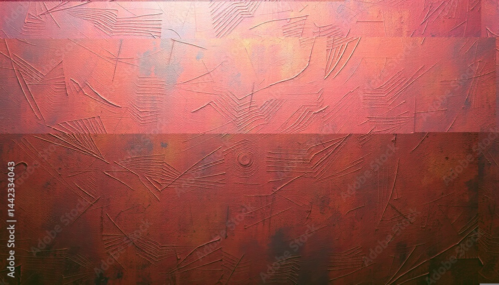 Poster Dark Red Textured Background with Subtle Pattern